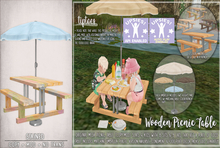 . tiptoes - Wooden Picnic Table - Stained