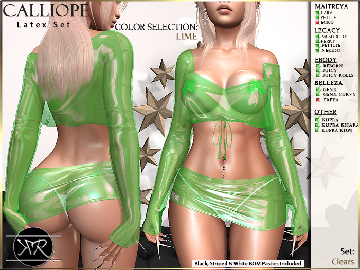 :KR: Calliope Set - Clears - Lime