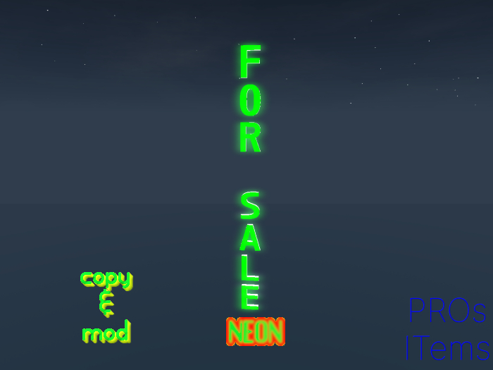 For Sale Rotating Neon