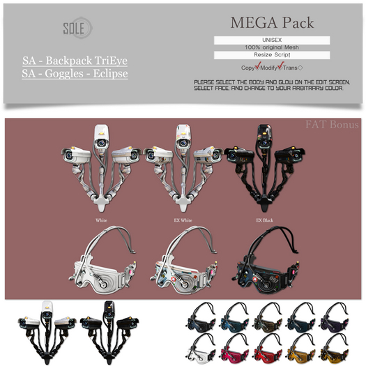 :::SOLE::: SA - Backpack TriEye/Goggles - Eclipse (MEGA Pack)