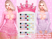 [Petty Princess] - Celeste Dress & Top - Fatpack - For Ebody Reborn, Legacy, Waifus, Maitreya LaraX - Full Outfit