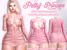 [Petty Princess] - Celeste Dress & Top - Bubblegum - For Ebody Reborn, Legacy, Waifus, Maitreya LaraX - Full Outfit