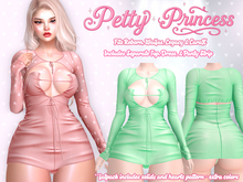 [Petty Princess] - Celeste Dress & Top - Mint - For Ebody Reborn, Legacy, Waifus, Maitreya LaraX - Full Outfit