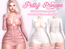 [Petty Princess] - Celeste Dress & Top - White - For Ebody Reborn, Legacy, Waifus, Maitreya LaraX - Full Outfit