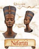 Nefertiti Sculpture from Egypt*Quilombo Historical Decor*