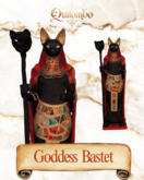 Goddess Bastet Egypt*Quilombo Historical Decor*