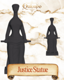 Justice Statue *Quilombo Historical Decor*