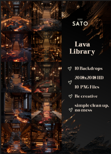 SATO - Lava Library backdrops (UNPACK)