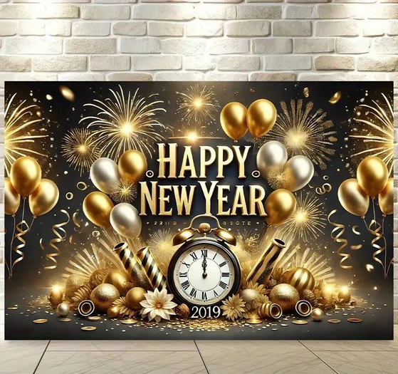 HAPPY NEW YEAR GOLD TEXTURE