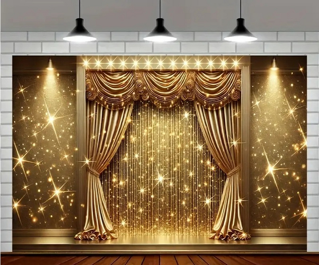GOLD CURTAIN TEXTURE