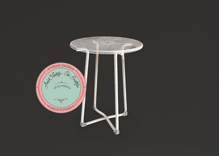 ionic : Patio iron table