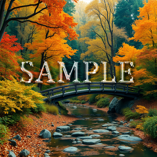 [ Autumn Forest Bridge ] B