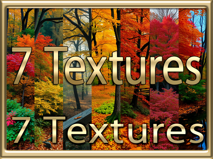 [ Autumn Forest Bridge ] 7 Textures