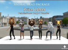 ANIMAL HEAD PACKAGE – Realistic Wearable Heads for Avatars
