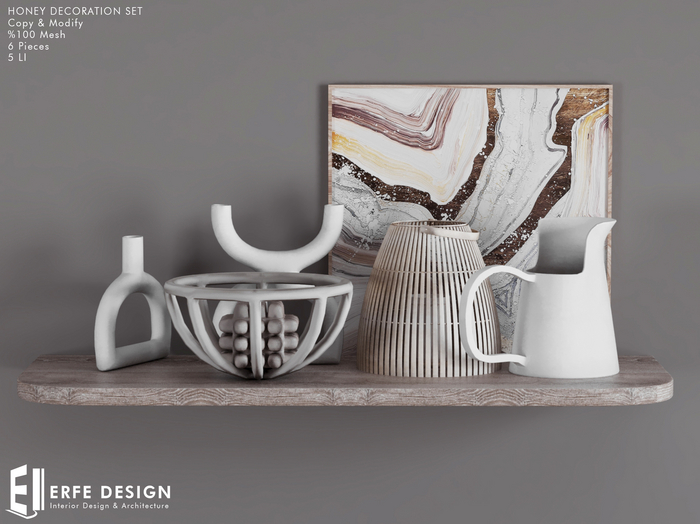 Honey decoration set 5  LI  6pcs [Erfe Design] *
