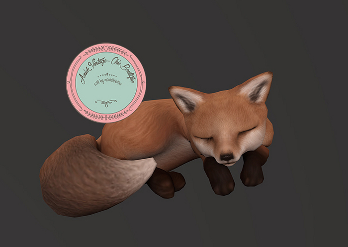 +Half-Deer+ Red Fox - Sleeping