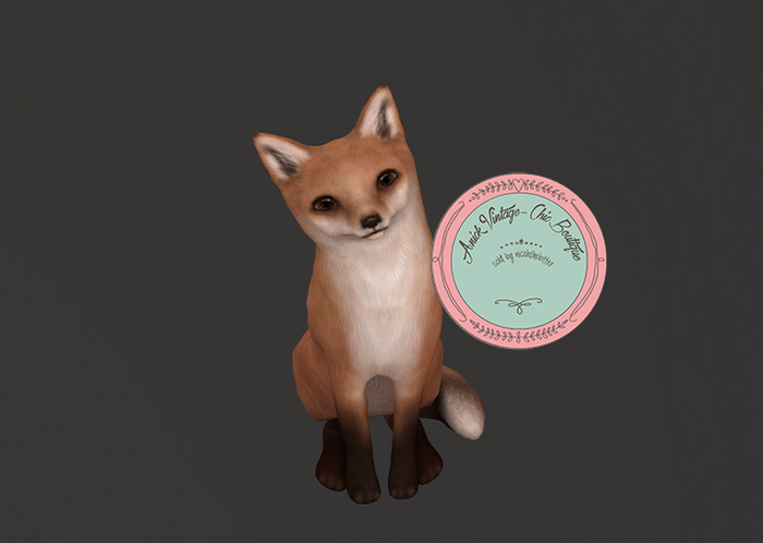 +Half-Deer+ Red Fox - Sitting