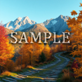 [ Autumn mountain path ] B