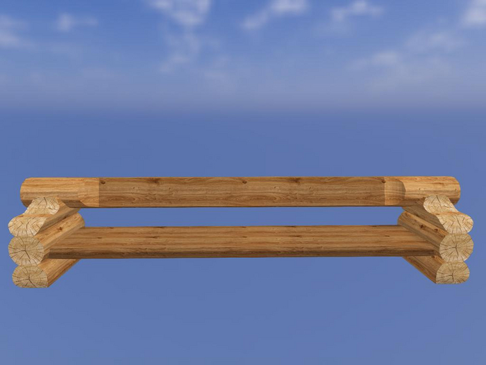 Log bench - MESH - FULL PERM