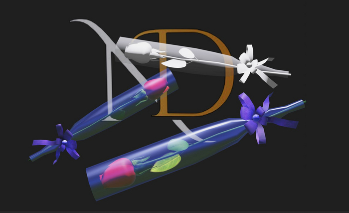 Wrapped Single Rose - Full perm