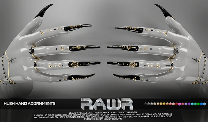 RAWR! Hush Adornments DEMO (add me)