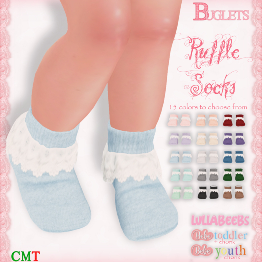 ~*Buglets*~ Ruffle Socks [Lilac]