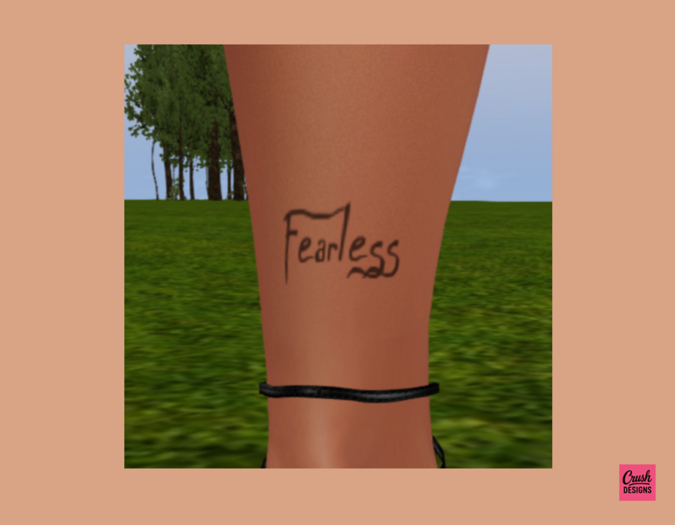 Fearless Ankle Tattoo Left