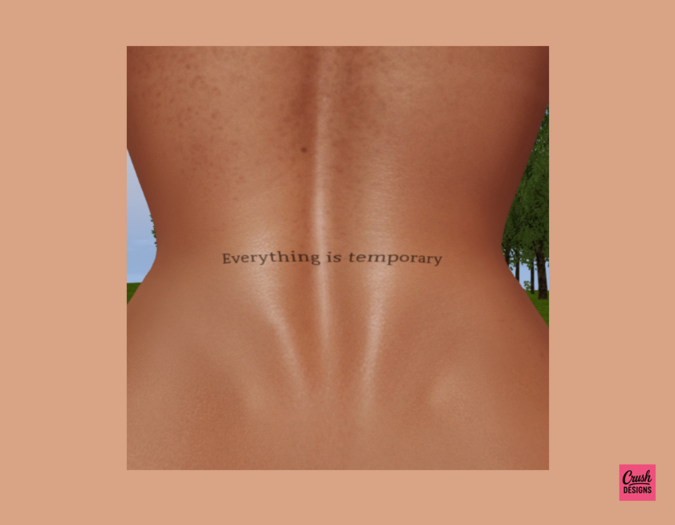 Everything is Temporary Tattoo