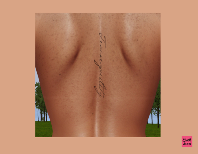 Tranquility Back Tattoo