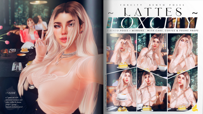 FOXCITY. Lattes Bento Pose Set