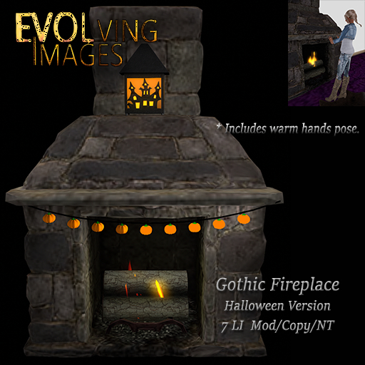 Goth Fireplace  Add/Wear Me R7