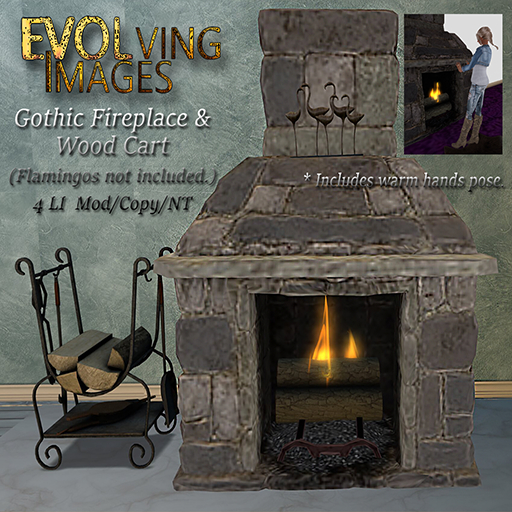 Goth Fireplace  Add/Wear Me R7