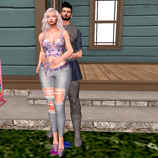 couple standing Embraced pose