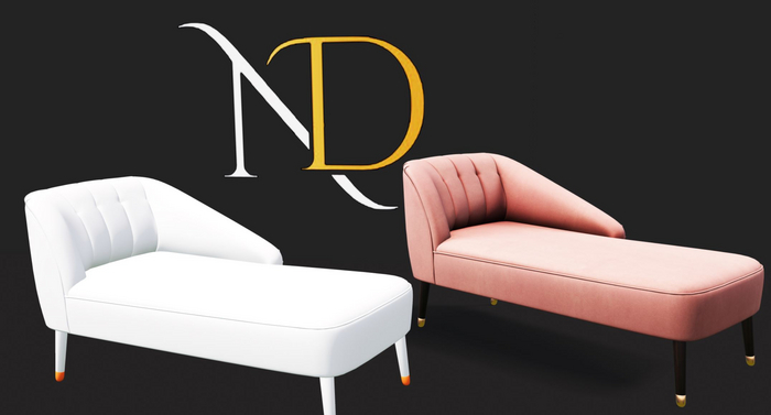  Rose Gold Chaise/ Sofa - Full perm