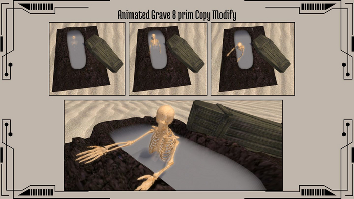 Grave Skeleton - Animated Copy & Modify