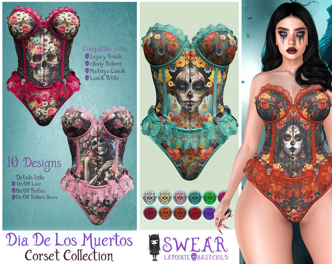 Corset  - DIA DE LOS MUERTOS FATPACK