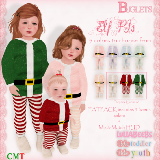 ~*Buglets*~ Elf PJs [Peach]