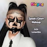 DC. Spooky Clown Makeup
