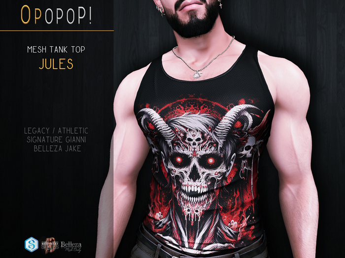 OPOPOP ! Mesh Tank Top JULES V#1