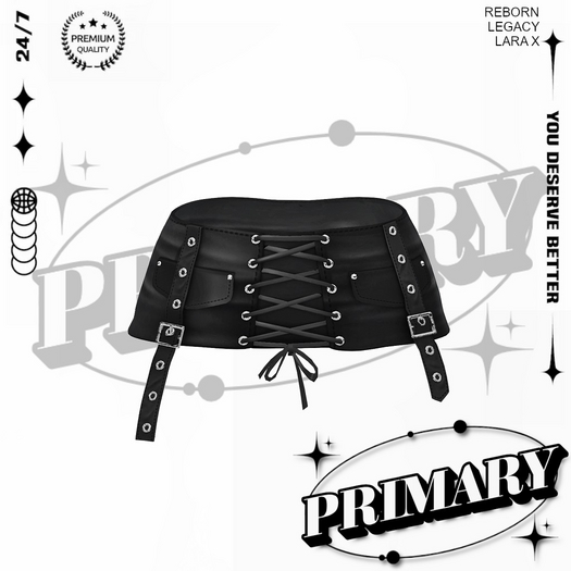 PRIMARY - Delta Mini Skirt BLACK_01