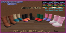 MYRA Ugg Boots Solids With Hud (Boxed) ADD