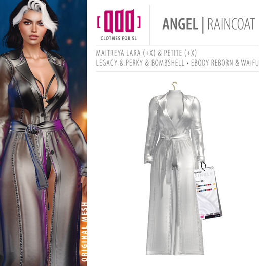 [ADD] Angel Raincoat - White
