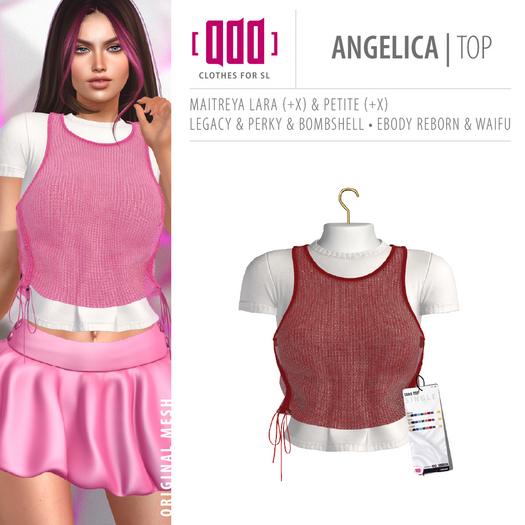 [ADD] Angelica Top - Red