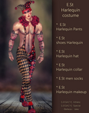 E.St Harlequin costume