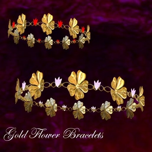 Gold Flower Bracelets