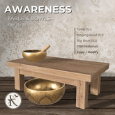 KOPFKINO - Awareness (neutral series) - Meditation Table & Bowls