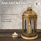 KOPFKINO - Awareness (neutral series) - Lantern & Candle
