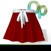 Christmas Girly Bow Tied Skirt