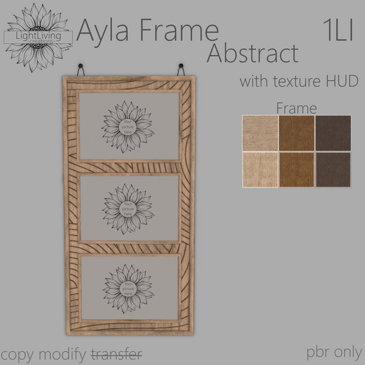 ~LLc~ Ayla Frame Abstract 1LI w. texture HUD