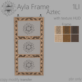 ~LLc~ Ayla Frame Aztec 1LI w. texture HUD